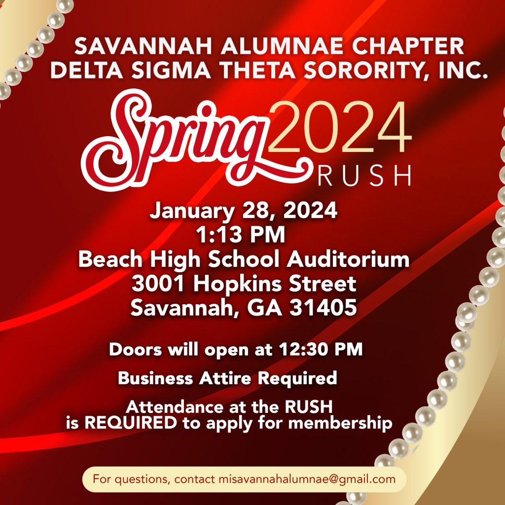 Spring 2024 Rush Delta Sigma Theta Sorority, Inc.